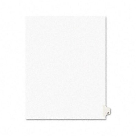 Workstationpro Style Legal Side Tab Dividers- One-Tab- Title Z- Letter- White- Pack of 25, 25PK TH187169